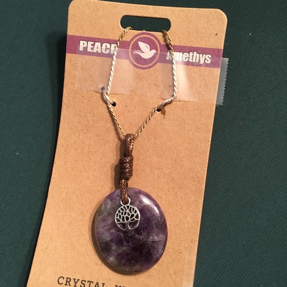Peace Amethys Necklace or Keychain - Picture 4 of 7
